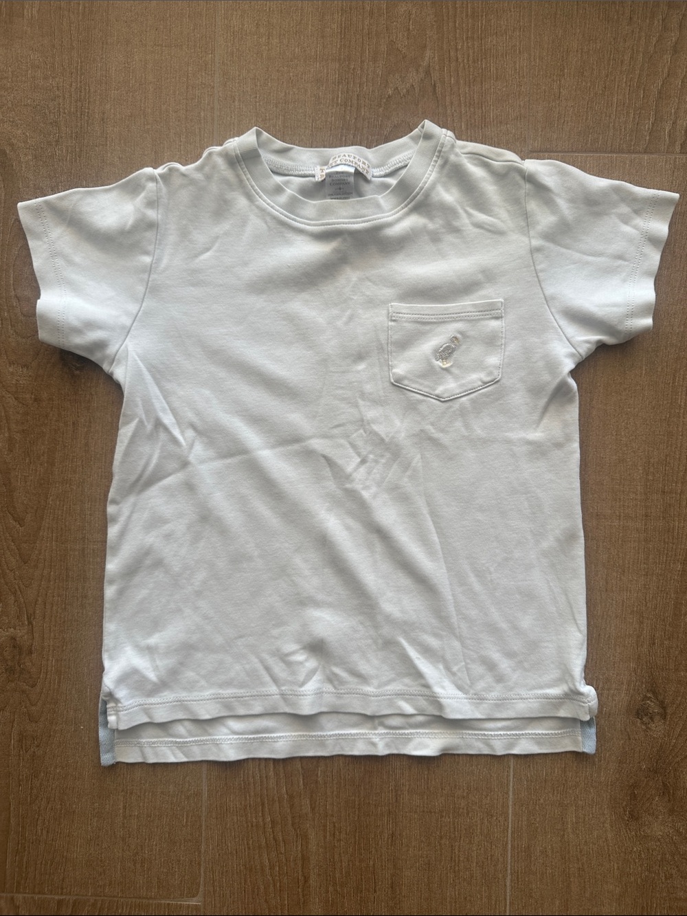 TBBC carters crewneck size 6 white tee shirt